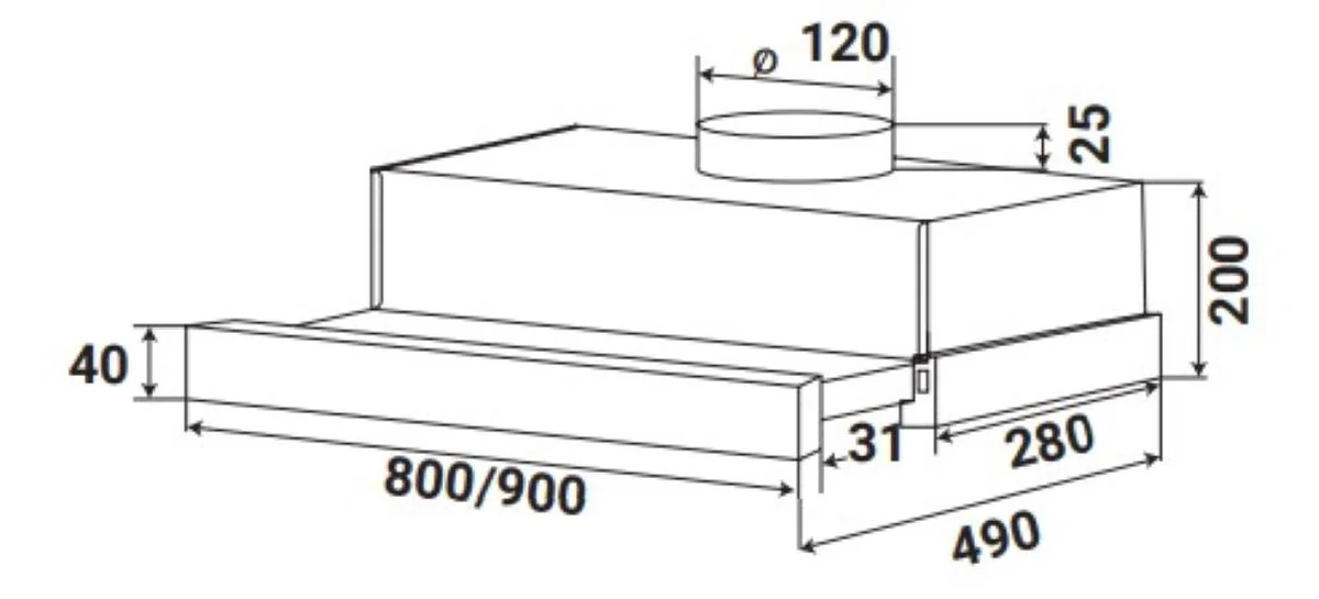 Máy Hút Mùi Kaff KF-TL900 7 Máy Hút Mùi Kaff KF-TL900