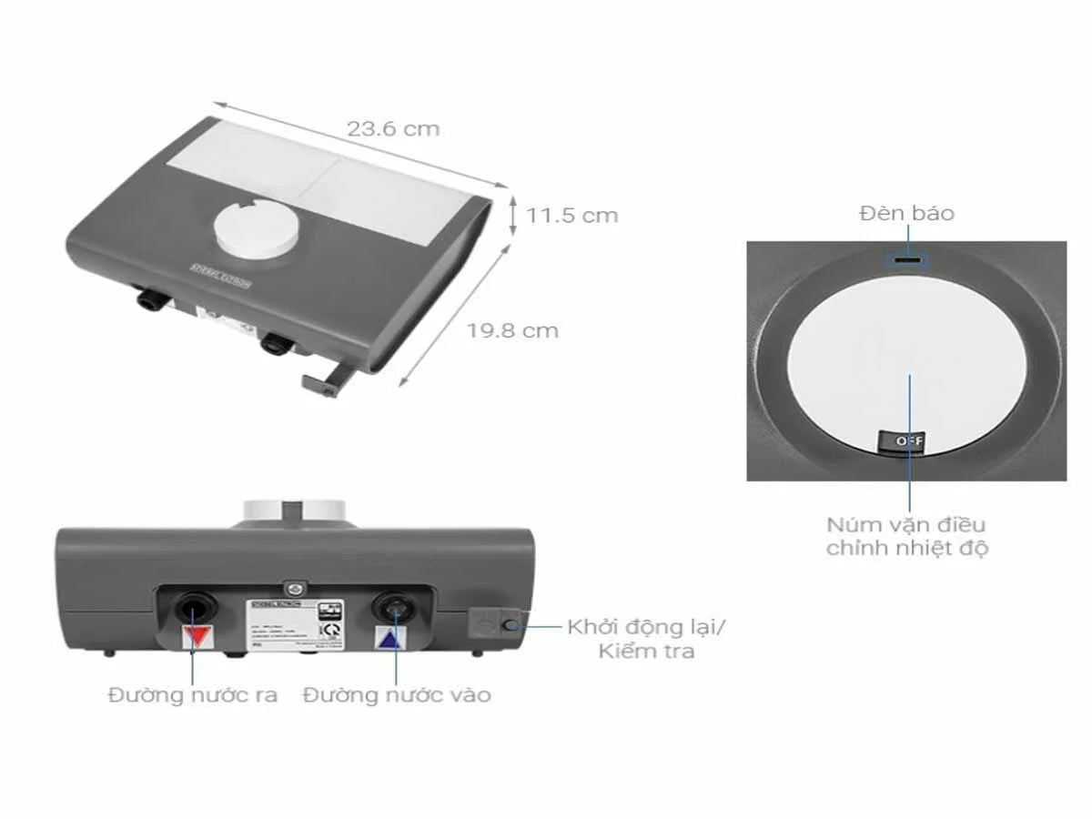 Máy Nước Nóng Trực Tiếp Stiebel Eltron Đa Điểm DDC 8 EC (VN) 8000W 13 Máy Nước Nóng Trực Tiếp Stiebel Eltron da diểm DDC 8 EC (VN) 8000W