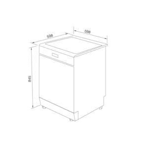 Máy Rửa Chén Malloca MDW14-BS10TFT