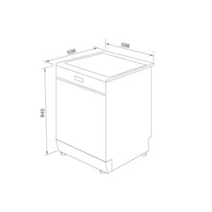 Máy Rửa Chén Malloca MDW14-BS10TFT