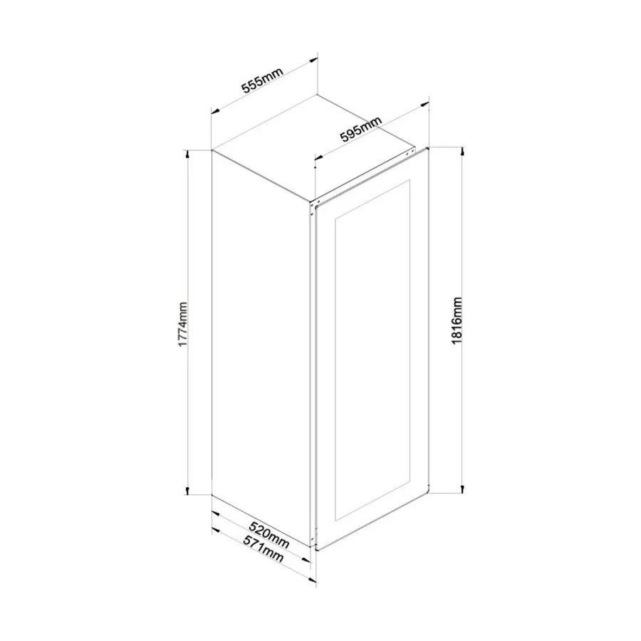 Tủ Bảo Quản Rượu Âm Tủ Malloca MWC-95BI 23 Tủ Bảo Quản Rượu Âm Tủ Malloca MWC-95BI