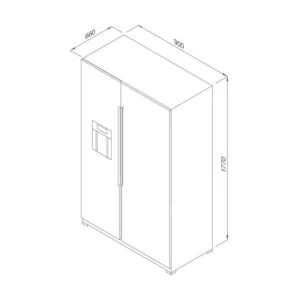 Tủ Lạnh Malloca Side By Side MF-547 SIM
