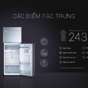 Tủ lạnh Mitsubishi Electric Inverter 243 lít MR-FC29EP-SSL-V 12 Mitsubishi Electric Inverter 243 lít MR-FC29EP-SSL-V