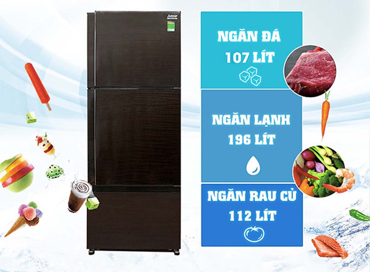 Tủ lạnh Mitsubishi Electric Inverter MR-V50ER-BRW-V