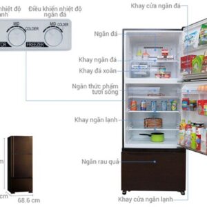 Tủ lạnh Mitsubishi Electric Inverter MR-V50ER-BRW-V 13 Tủ lạnh Mitsubishi Electric Inverter MR-V50ER-BRW-V