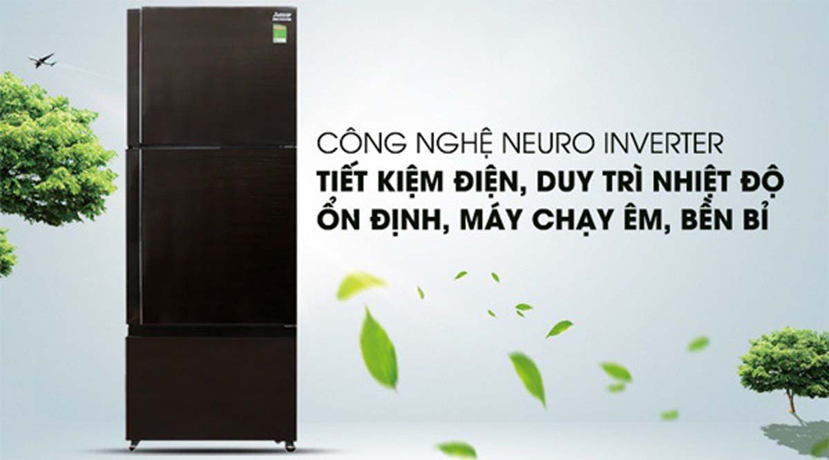 Tủ lạnh Mitsubishi Electric Inverter MR-V50ER-BRW-V