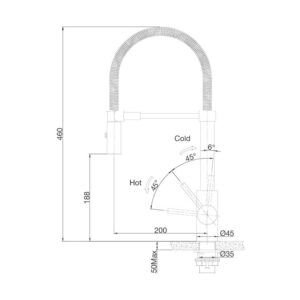 Vòi Rửa Chén Malloca Luxsteel K088-CS