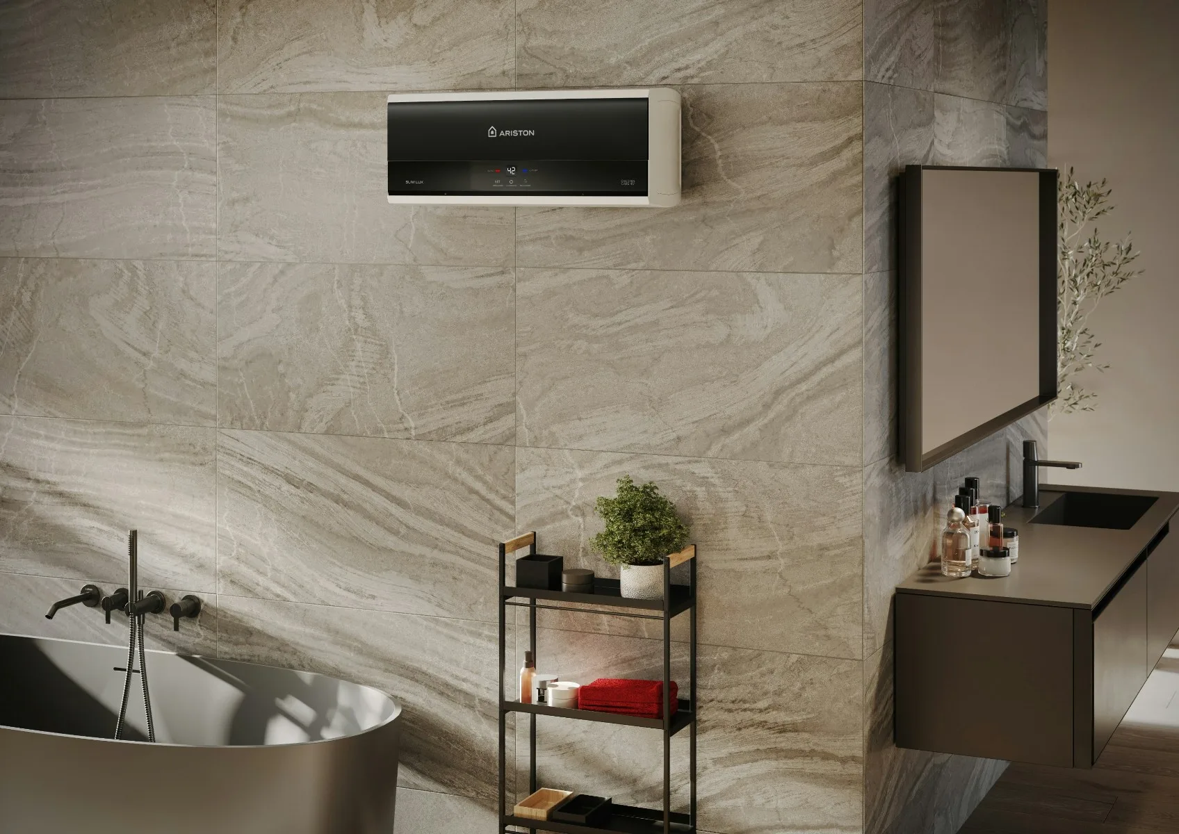 Máy Nước Nóng Gián Tiếp Ariston SLIM3 LUX 8 Máy Nước Nóng Gián Tiếp Ariston SLIM3 LUX