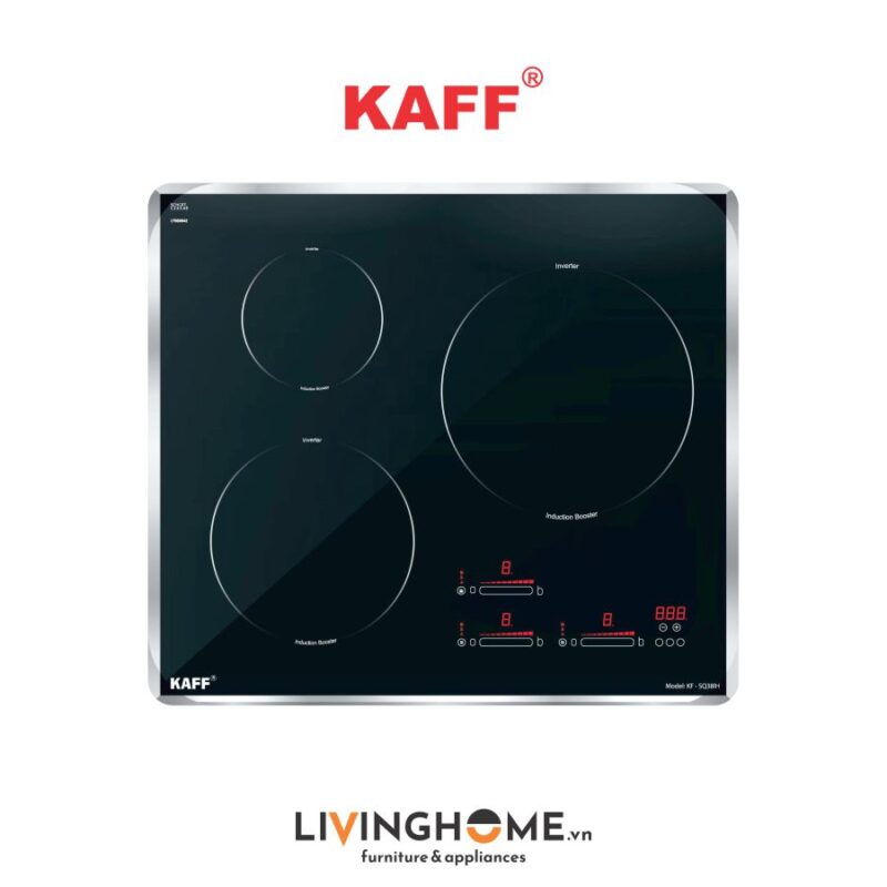Bếp điện từ Kaff KF-SQ38IH - 03 vùng nấu với tổng công suất 5500W cực lớn
