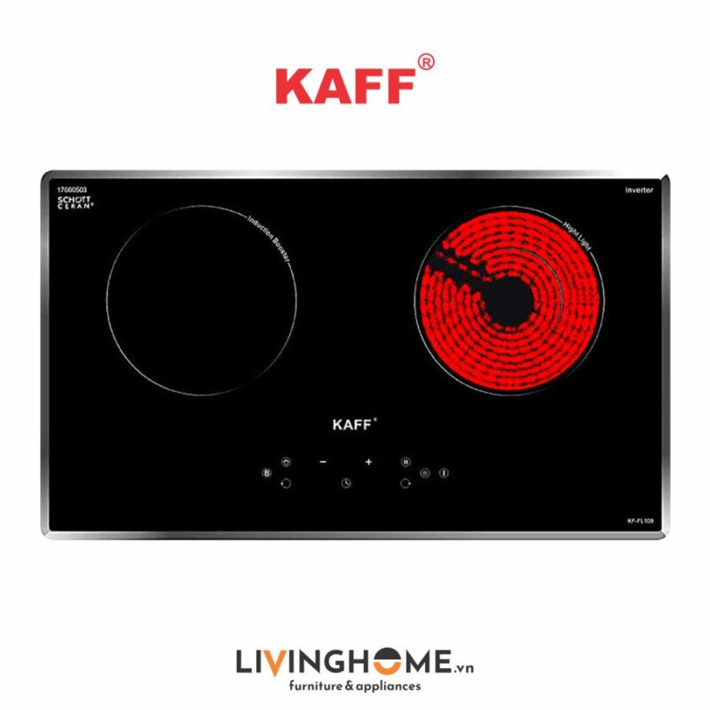 Bếp điện từ Kaff KF-FL109 - 02 vùng nấu với 10 dải công suất nấu nướng cực hot 