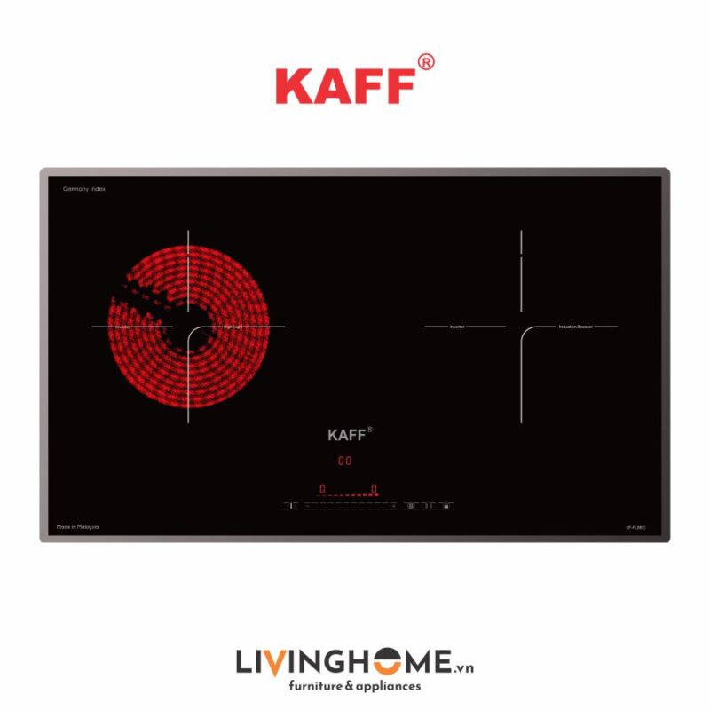Bếp điện từ Kaff KF-FL88IC 02 vùng nấu với mặt kính Ceramic chịu lực và sốc nhiệt cực tốt