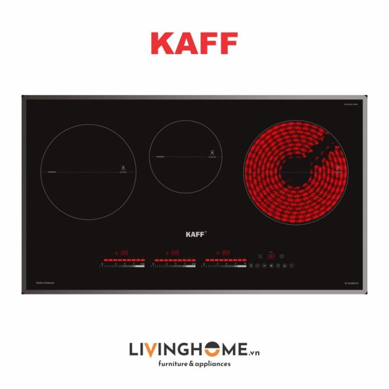Bếp điện từ Kaff KF-IG3001IH thiết kế mặt kính Crystal siêu bền chịu lực và sốc nhiệt cực tốt 