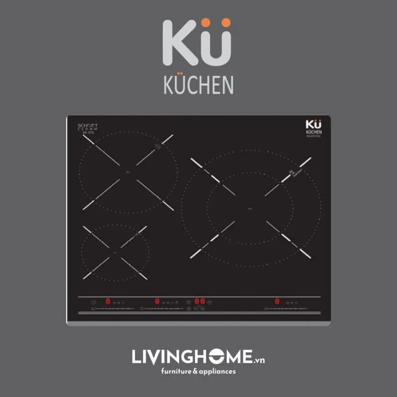 Top 7+ Bếp Điện Từ Kuchen Bán Chạy Đáng Mua 3 Bếp điện từ Kuhen KU MI 375 3 vùng nấu