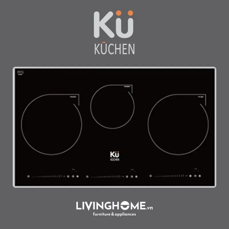 Top 7+ Bếp Điện Từ Kuchen Bán Chạy Đáng Mua 4 Bếp điện từ Kuchen KU MIF 366 3 vùng nấu