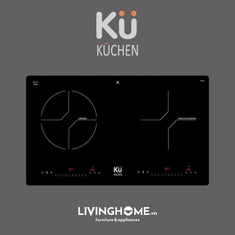 Top 7+ Bếp Điện Từ Kuchen Bán Chạy Đáng Mua 5 Bếp điện từ Kuchen KU MIF 208 2 vùng nấu