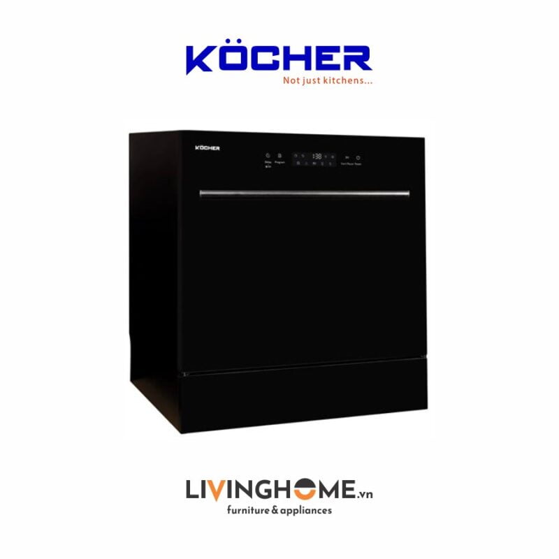 Máy rửa chén để bàn Kocher KDEU-8839 8 bộ chén dĩa Châu Âu