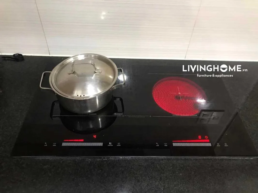 Một sản phẩm Bếp điện từ kết hợp thực tế tại nhà khách hàng