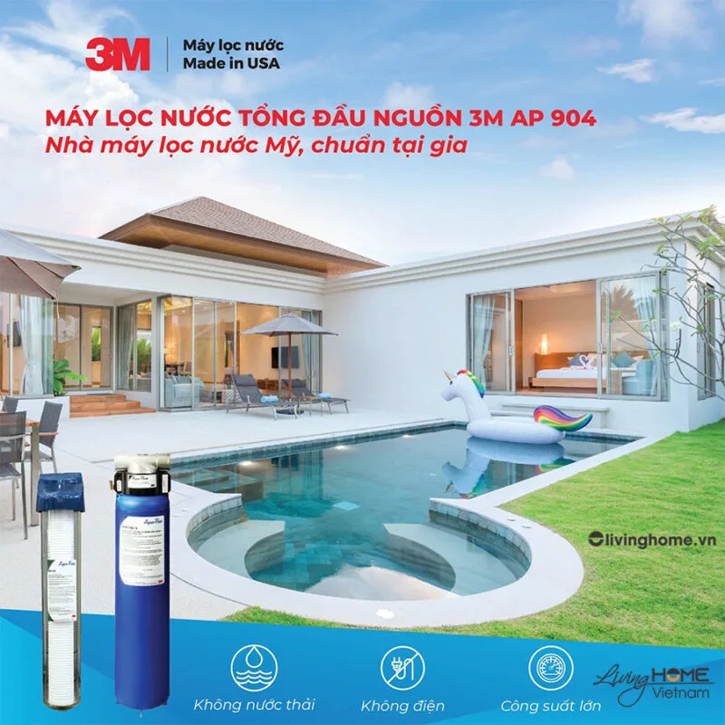 Combo Máy Lọc Nước Đầu Nguồn 3M AP904 + Lọc thô 3M nhập khẩu Mỹ 18 Combo máy lọc nước đầu nguồn 3M AP904 + Lọc thô 3M CFS02