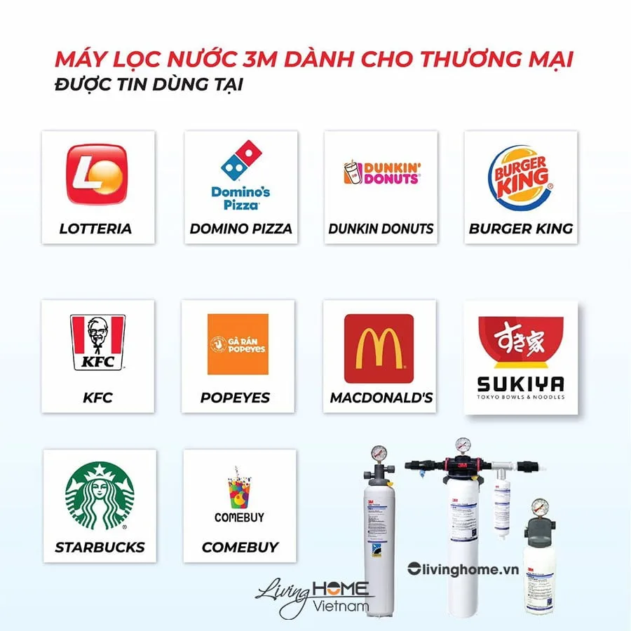 Máy lọc nước lắp bồn rửa 3M FF100 nhập khẩu Mỹ