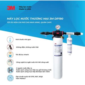 Máy lọc nước thương mại 3M DP190 công suất lớn nhập khẩu Mỹ