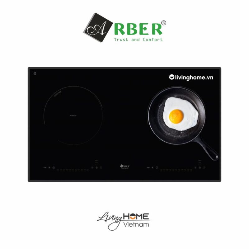 Bếp từ Arber AB677 mặt kính Kanger chịu nhiệt chịu lực vát 4 cạnh
