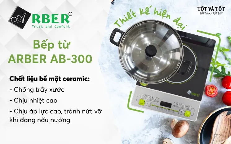Bếp từ đơn Arber AB300 2200W 