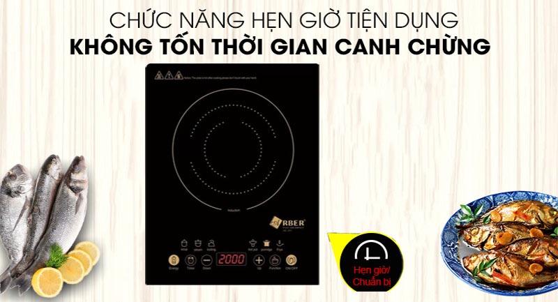 Bếp từ đơn Arber AB301 mặt kính ceramic 2200W