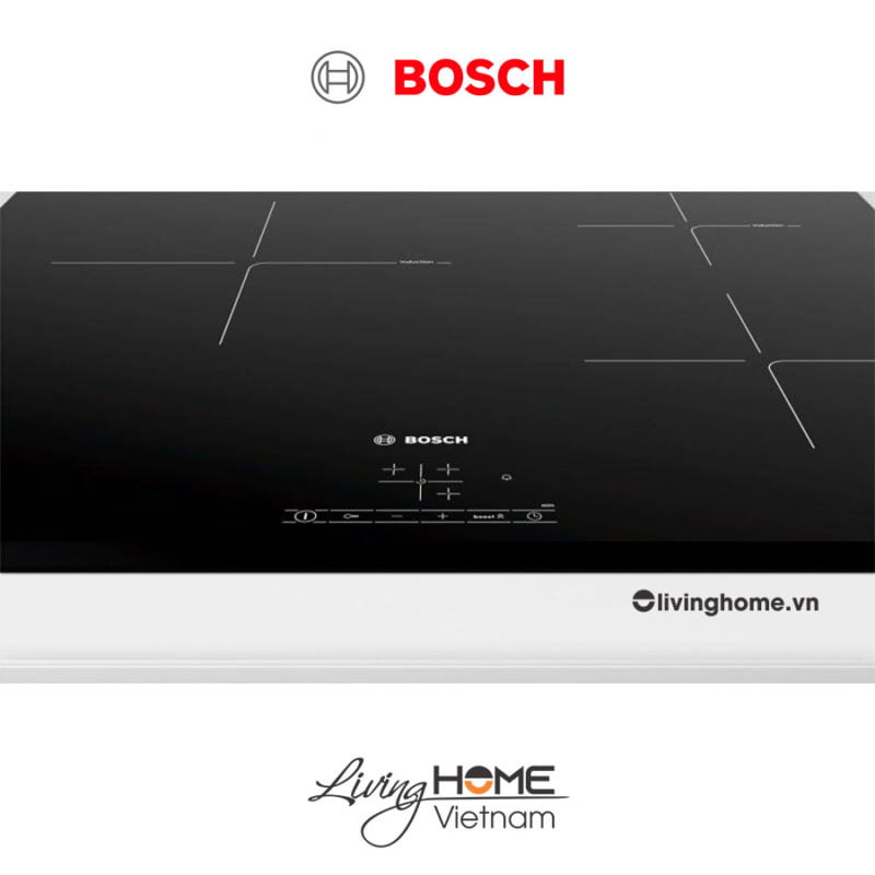 Bếp từ Bosch PUC631BB1E - Mặt kính Schott 3 vùng nấu 60cm