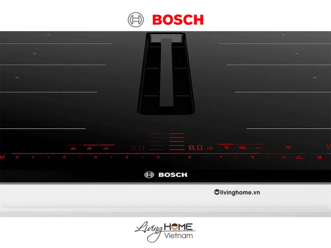 Bếp từ Bosch PXX875D67E - Kết hợp hút mùi 4 vùng nấu 70cm kết nối Home Connect