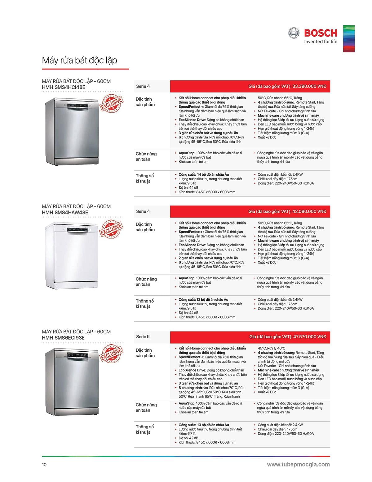 Catalogue Bosch HMH 27 Catalogue Bosch HMH - Thiết Bị Nhà Bếp Cao Cấp Đức