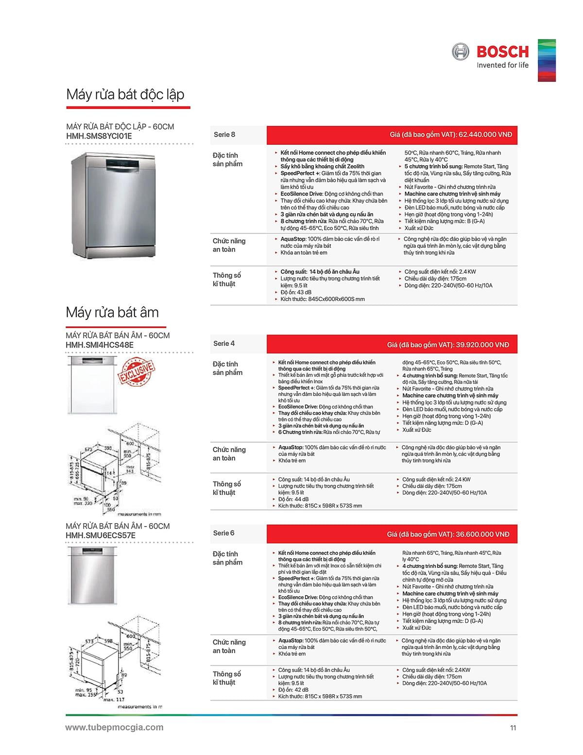 Catalogue Bosch HMH 28 Catalogue Bosch HMH - Thiết Bị Nhà Bếp Cao Cấp Đức