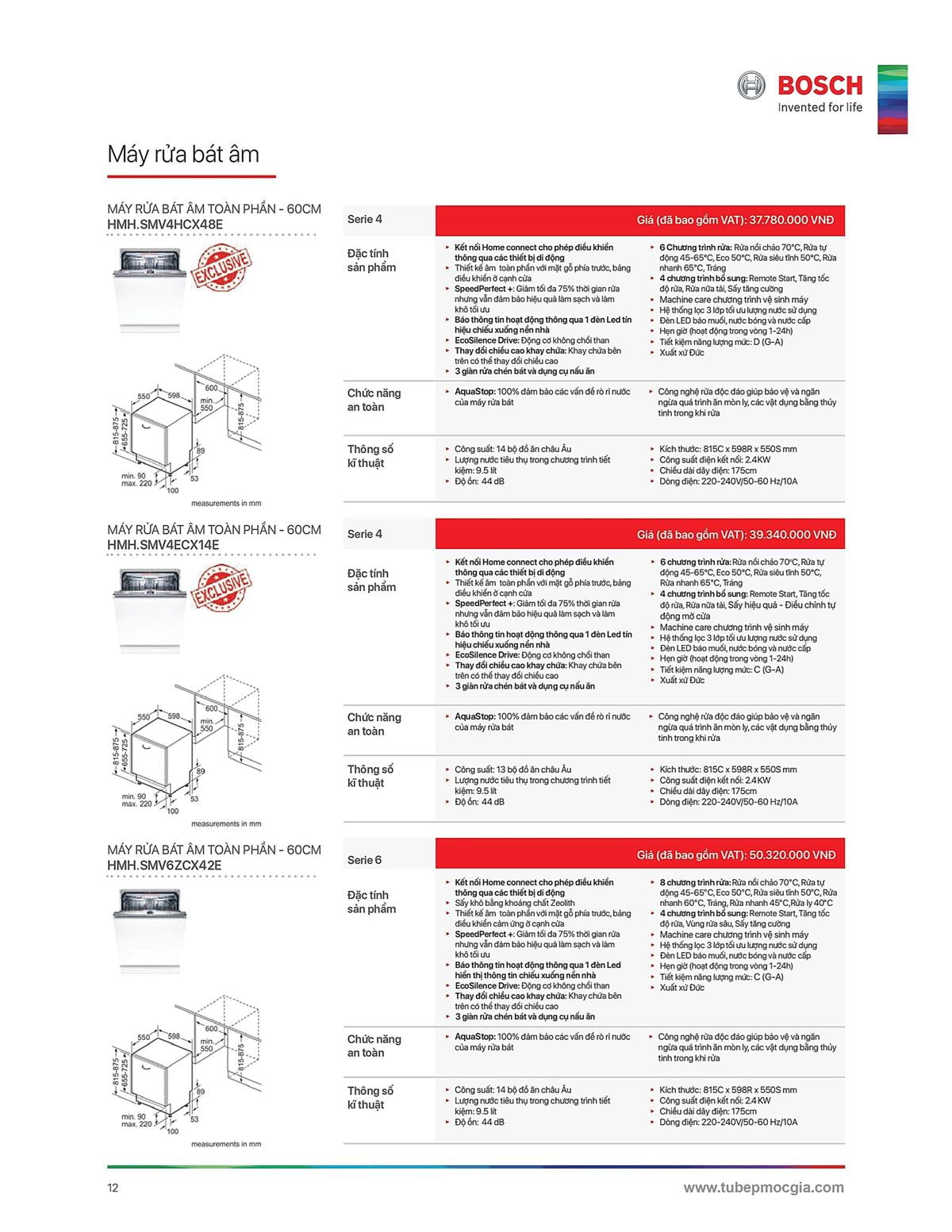 Catalogue Bosch HMH 29 Catalogue Bosch HMH - Thiết Bị Nhà Bếp Cao Cấp Đức