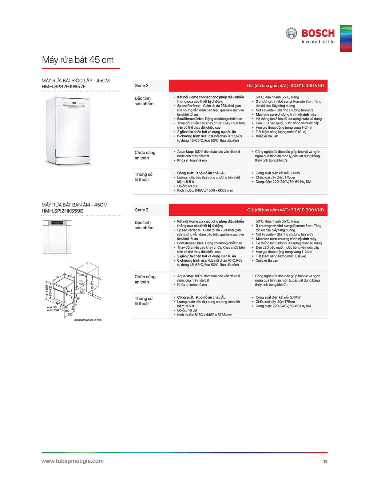 Catalogue Bosch HMH 30 Catalogue Bosch HMH - Thiết Bị Nhà Bếp Cao Cấp Đức