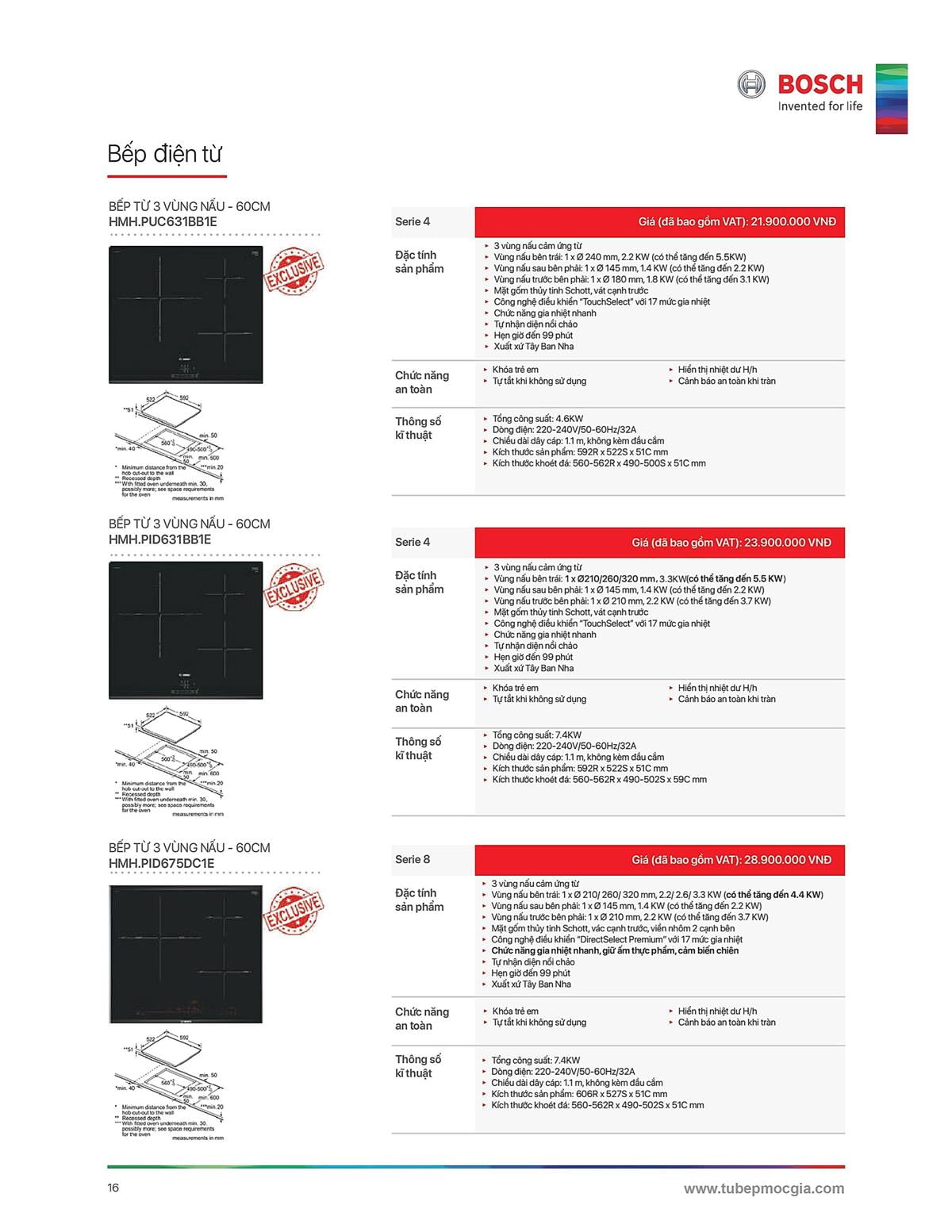 Catalogue Bosch HMH 33 Catalogue Bosch HMH - Thiết Bị Nhà Bếp Cao Cấp Đức
