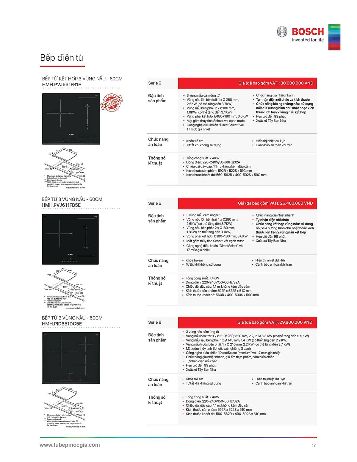 Catalogue Bosch HMH 34 Catalogue Bosch HMH - Thiết Bị Nhà Bếp Cao Cấp Đức