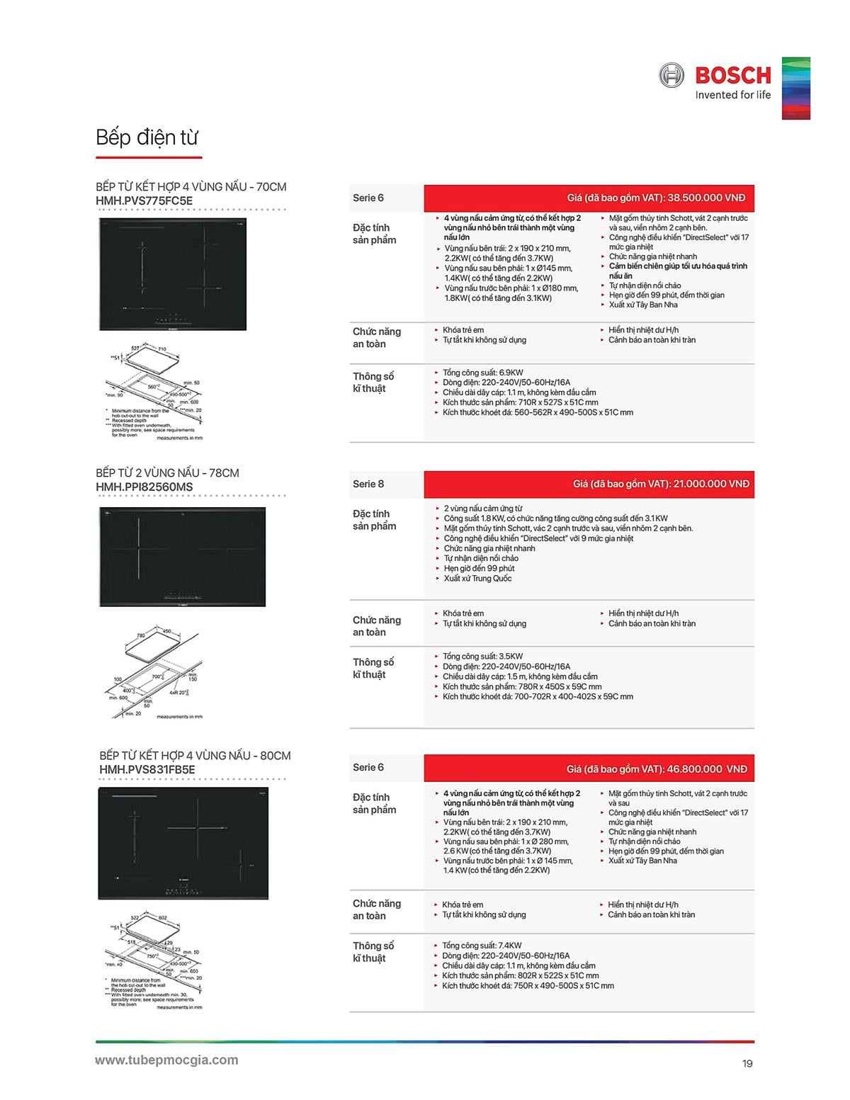 Catalogue Bosch HMH 36 Catalogue Bosch HMH - Thiết Bị Nhà Bếp Cao Cấp Đức