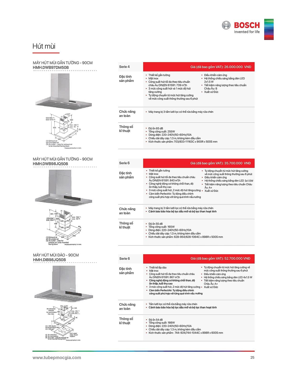 Catalogue Bosch HMH 42 Catalogue Bosch HMH - Thiết Bị Nhà Bếp Cao Cấp Đức