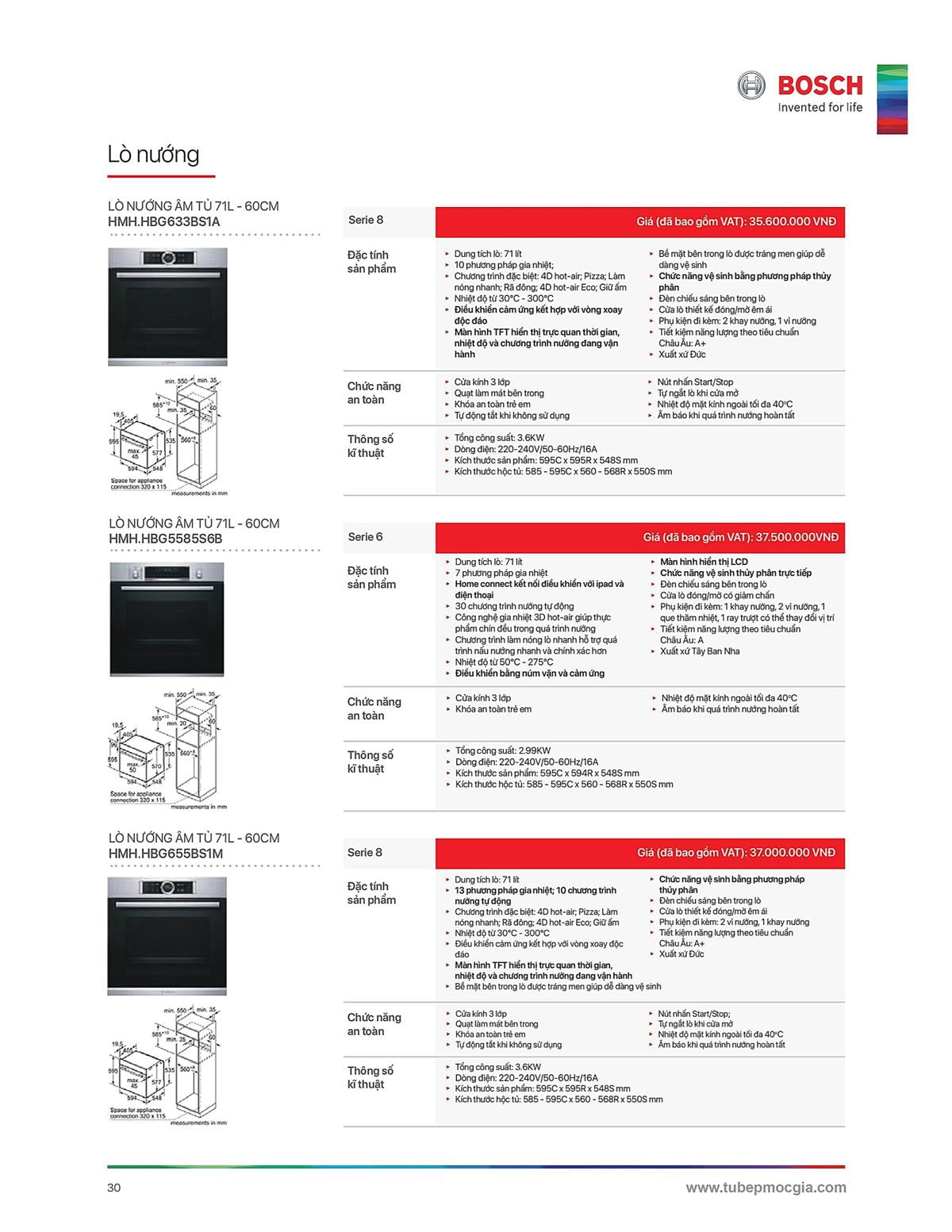 Catalogue Bosch HMH 47 Catalogue Bosch HMH - Thiết Bị Nhà Bếp Cao Cấp Đức