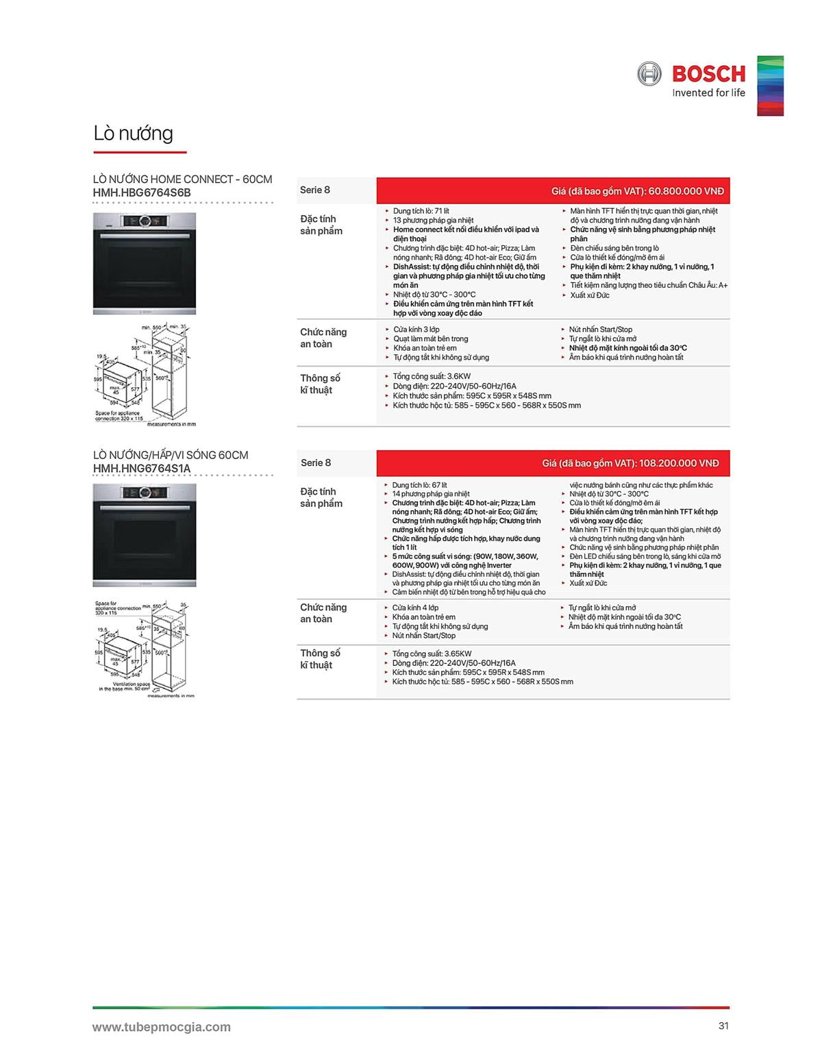 Catalogue Bosch HMH 48 Catalogue Bosch HMH - Thiết Bị Nhà Bếp Cao Cấp Đức