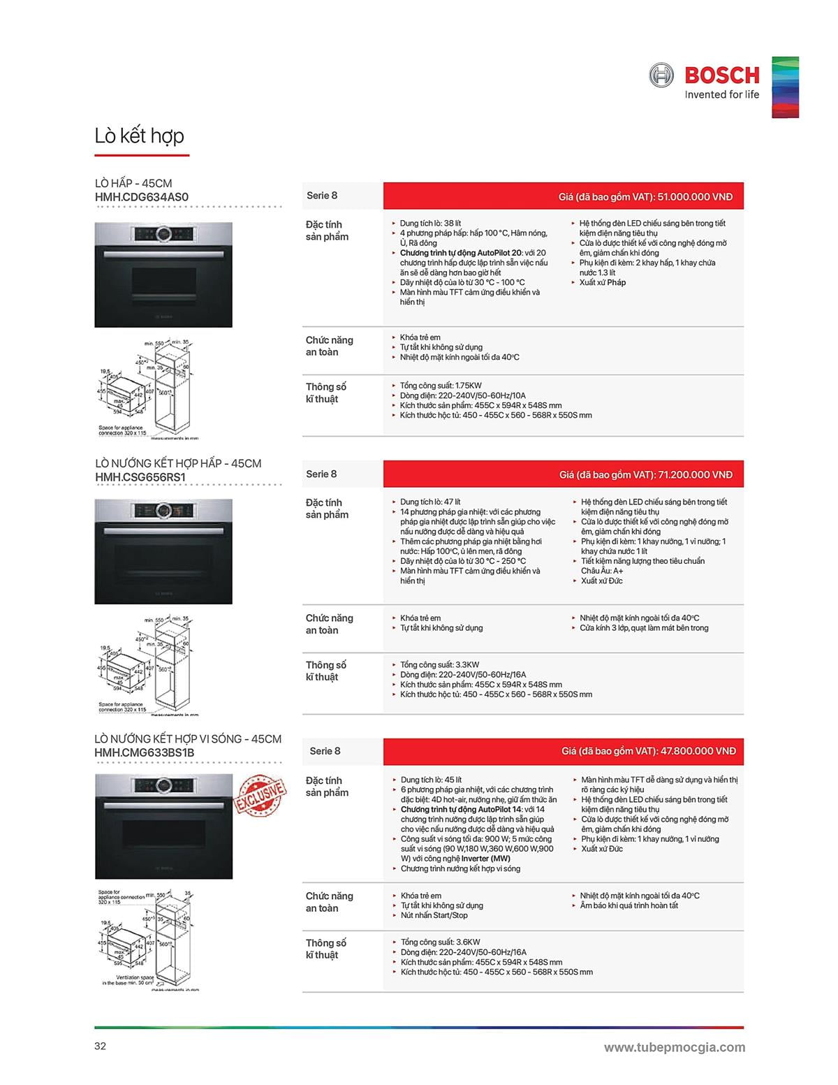 Catalogue Bosch HMH 49 Catalogue Bosch HMH - Thiết Bị Nhà Bếp Cao Cấp Đức