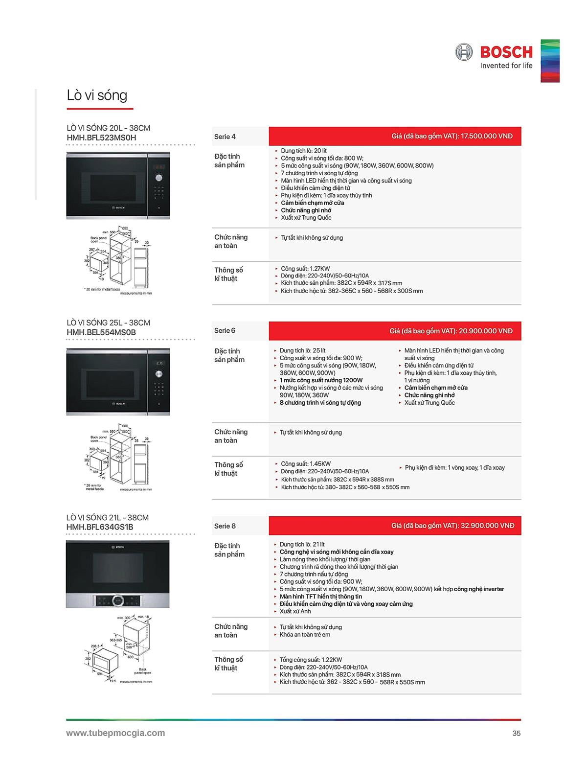 Catalogue Bosch HMH 52 Catalogue Bosch HMH - Thiết Bị Nhà Bếp Cao Cấp Đức
