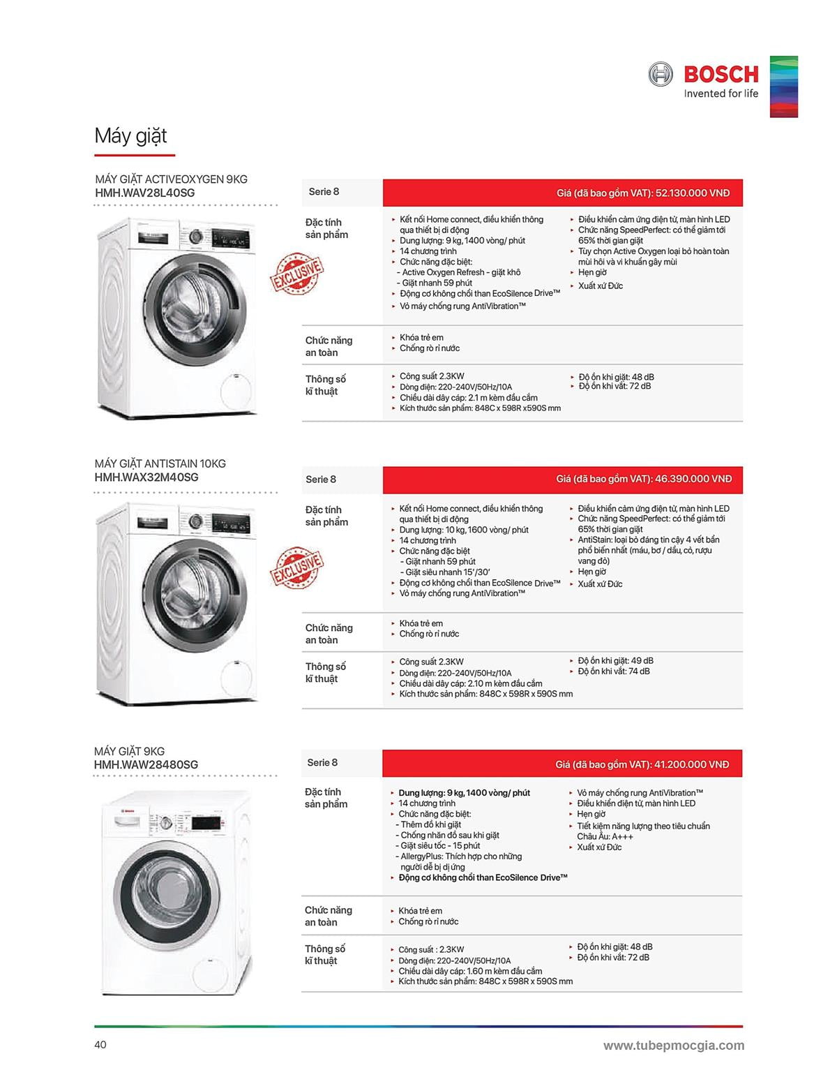 Catalogue Bosch HMH 57 Catalogue Bosch HMH - Thiết Bị Nhà Bếp Cao Cấp Đức