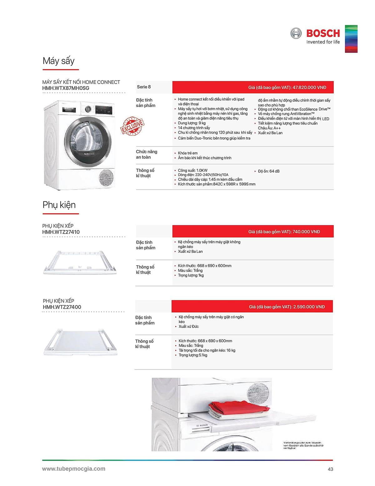Catalogue Bosch HMH 60 Catalogue Bosch HMH - Thiết Bị Nhà Bếp Cao Cấp Đức