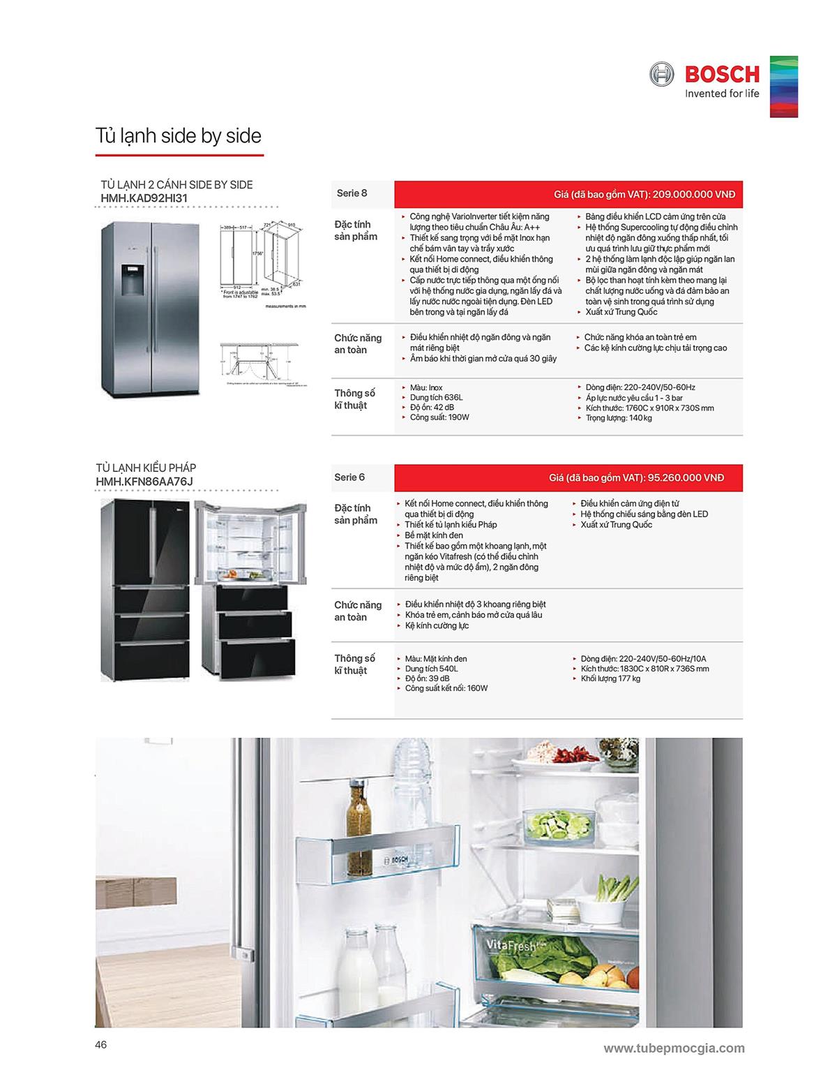 Catalogue Bosch HMH 63 Catalogue Bosch HMH - Thiết Bị Nhà Bếp Cao Cấp Đức