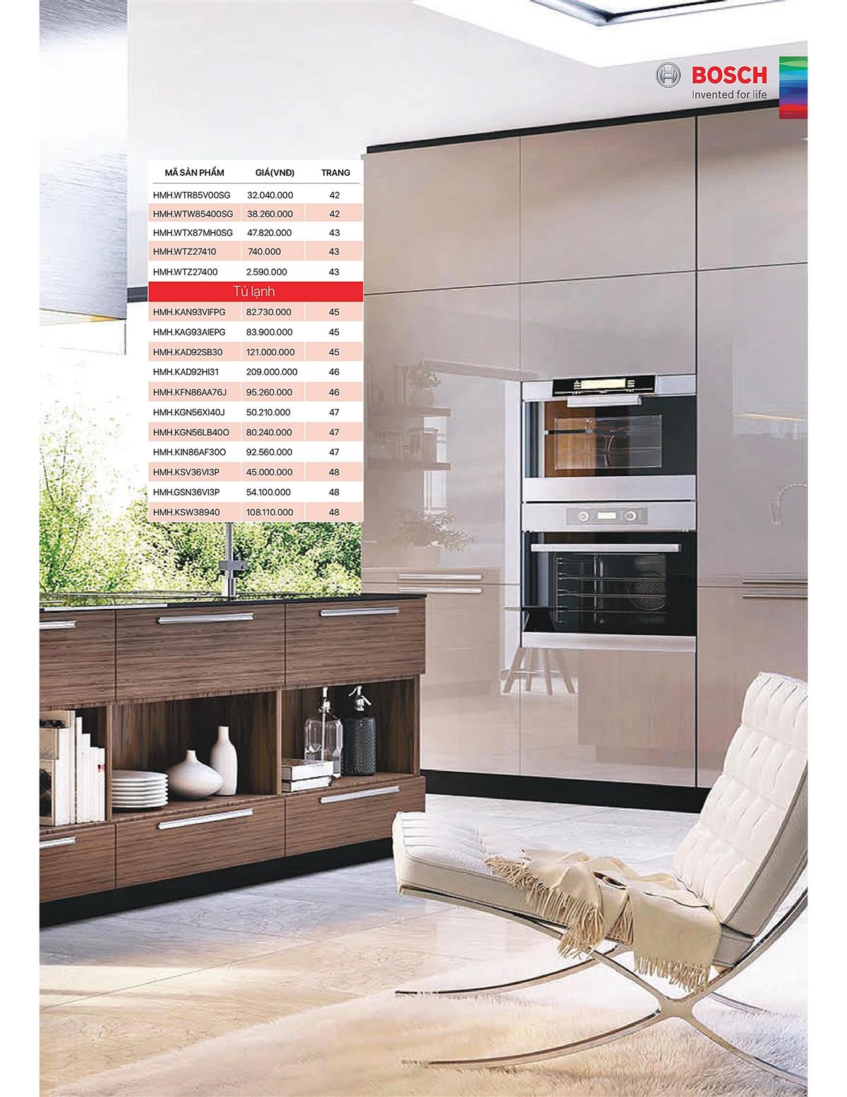 Catalogue Bosch HMH 68 Catalogue Bosch HMH - Thiết Bị Nhà Bếp Cao Cấp Đức