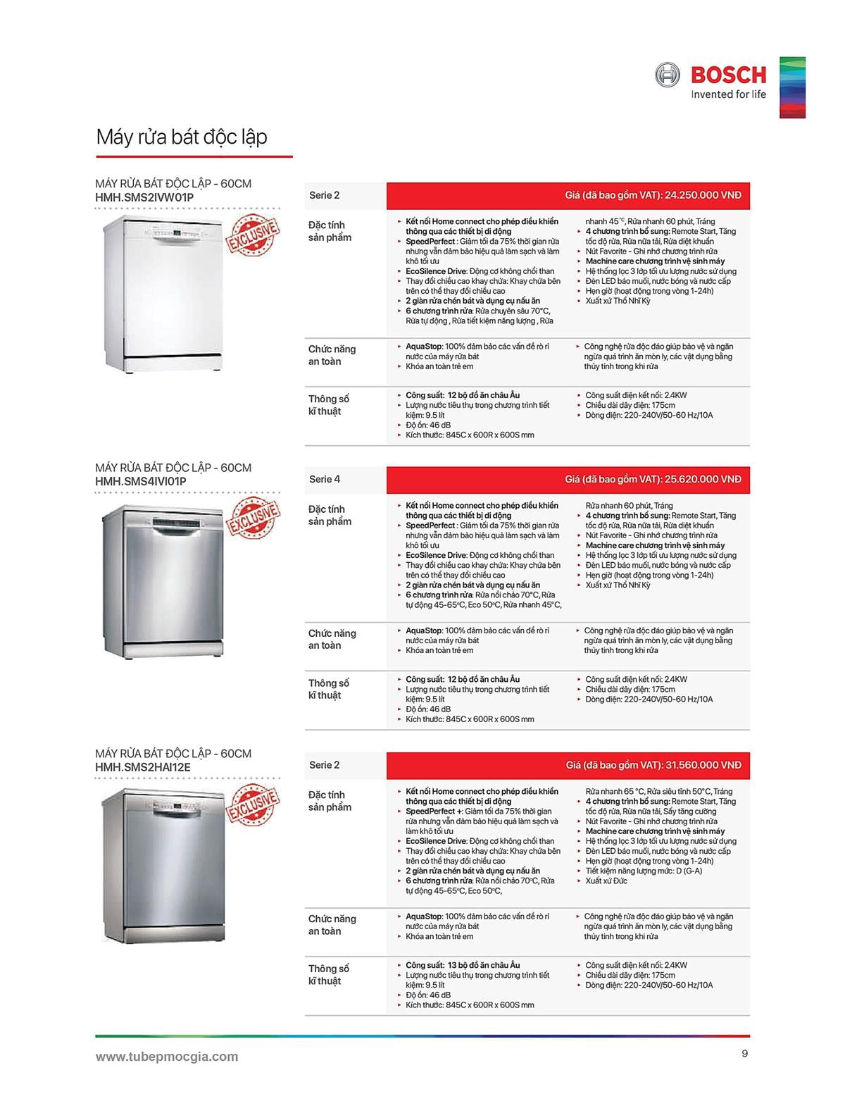 Catalogue Bosch HMH 26 Catalogue Bosch HMH - Thiết Bị Nhà Bếp Cao Cấp Đức