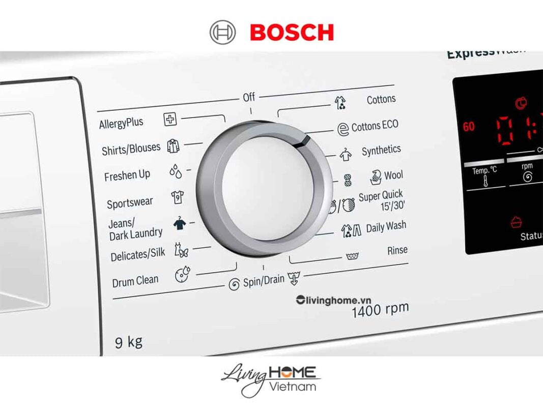Máy giặt Bosch WAT28482SG - Cửa trước 14 chương trình 9KG