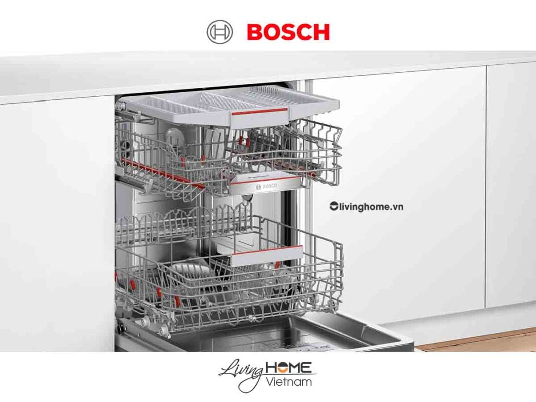 Máy rửa chén Bosch SMV6ZCX42E - Âm toàn phần 60cm 14 bộ
