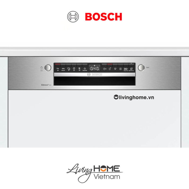 Máy rửa chén Bosch SMI4HCS48E - Bán âm 60cm 14 bộ
