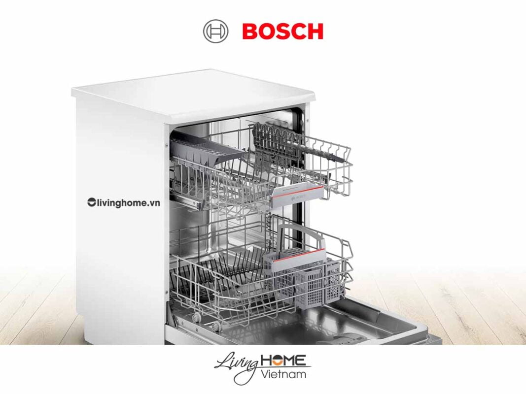 Máy rửa chén Bosch SMS4HAW48E - Độc lập 60cm 13 bộ